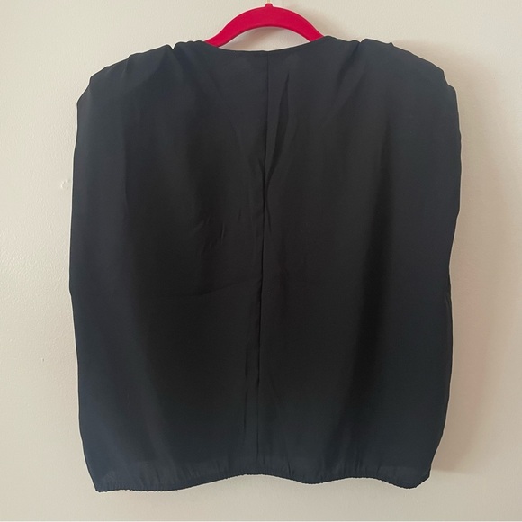 NWT Express Wrap Front Strong Shoulder Top - Picture 3 of 5